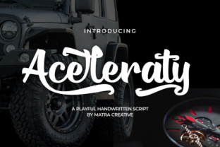 Aceleraty: A Handwritten Brush Font for Expressive Design