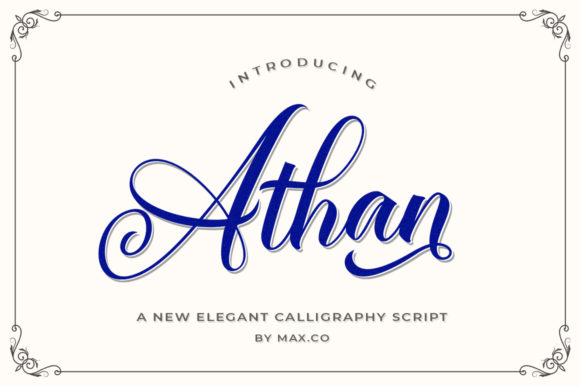 Athan Script: Elegant Typography for Every Project