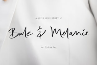 Bale Melanie: A Handwritten Font for Elegant Design