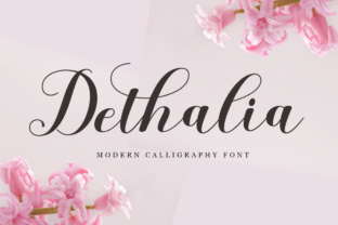 Dethalia Script: A Modern Calligraphy Font