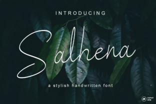 Discover the Elegance of Salhena: A Handwritten Font for Stylish Designs
