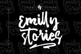 Emilly Stories: A Textured Brush Font for Natural Design