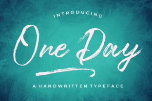 One Day: A Modern Script Font with Irregular Baseline