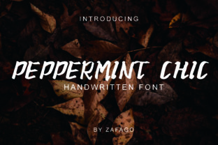 Peppermint Chic: A Stylish Handwritten Font