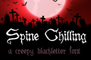 Spine Chilling: A Unique Blackletter Font for Spooky and Hand-Crafted Designs