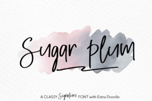 Sugar Plum: A Classy Signature Font for Elegant Designs
