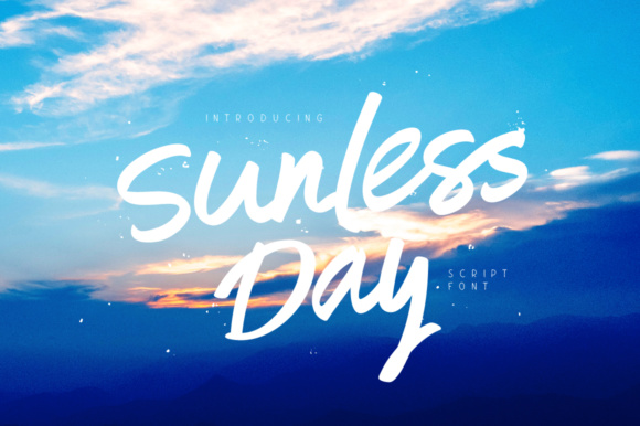 Sunless Day: A Versatile Hand-Drawn Brush Font for Creative Projects