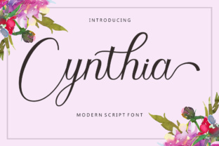 The Cynthia: A Modern Calligraphy Script for Elegant Design